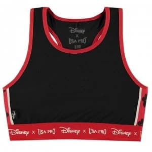 USA Pro Disney Crop Top Girls - Black/Tape