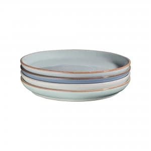 Always Entertaining The Blue Edit 4 Piece Medium Coupe Plate Set