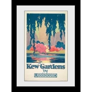 Transport For London Kew Gardens 60 x 80cm Framed Collector Print