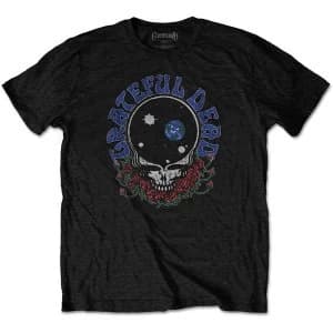 Grateful Dead - Space Your Face & Logo Mens Large T-Shirt - Black