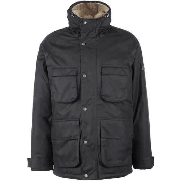 Barbour International Tantallon Wax Jacket - Black XL