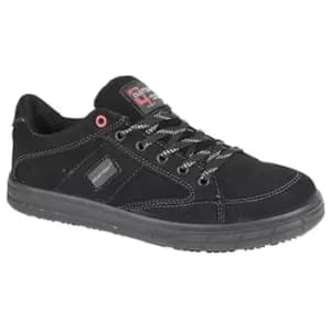 Grafters Mens Skate Type Toe Cap Safety Trainers (13 UK) (Black) - Black