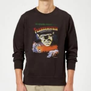 Universal Monsters Frankenstein Vintage Poster Sweatshirt - Black