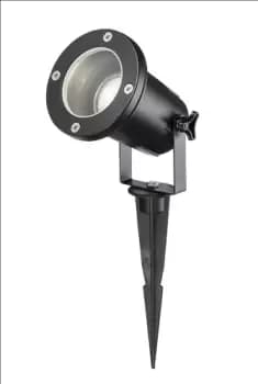 KnightsBridge 230V IP65 GU10 Ground Spike - Black