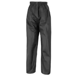 Result Mens Core Stormdri Rain Over Trousers / Pants (3XL) (Black)