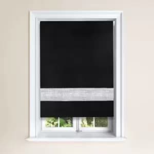 Diamante Roller Blind Black 0.6 x 1.6 M