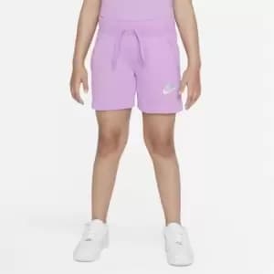 Nike Sportswear Club Big Kids (Girls') French Terry Shorts - Purple