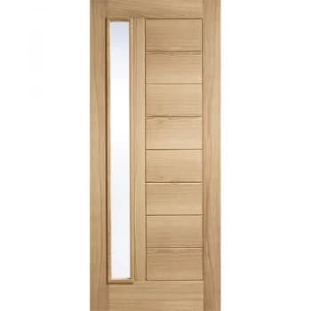 LPD Oak External Goodwood Obscure Glazed 1 Light Front Door - 762mm x 1981mm