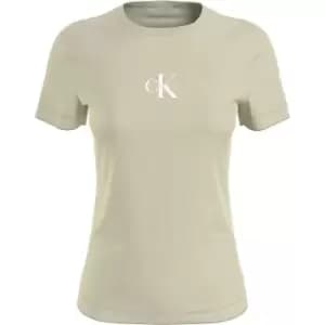Calvin Klein Jeans Monogram Logo Slim Fit Tee - Green