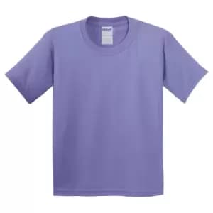 Gildan Youth Unisex Heavy Cotton T-Shirt (S) (Violet)