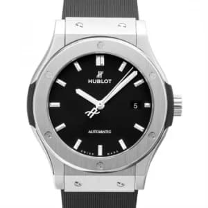 Classic Fusion Automatic Black Dial Titanium Mens Watch