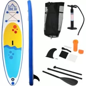 Homcom - 10ft Inflatable Surfing Boards W/ Paddle, Fix Bag, Air Pump, Backpack