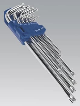 Sealey AK7171 TRX-Star Key Set 9pc Extra-Long Fully Polished