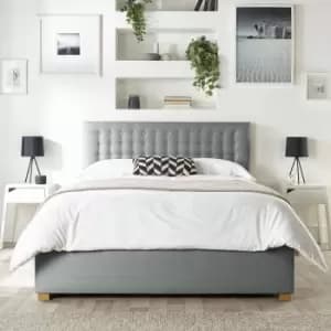 CL Opulence Twill Double Ottoman Bedframe - Grey