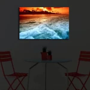4570?ACT-45 Multicolor Decorative LED Lighted Canvas Painting