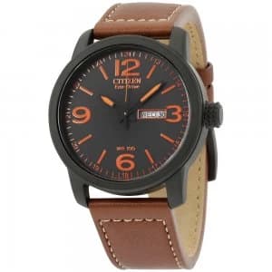Citizen Eco-Drive Chandler Mens Leather Strap Watch BM8475-26E - Brown