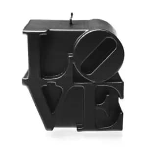 Love Sign Candle – Black Metallic