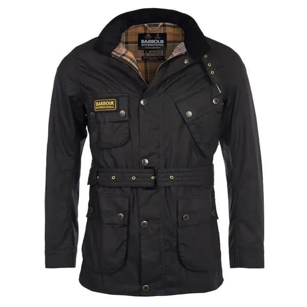 Barbour International Slim International Wax Jacket - Black XL