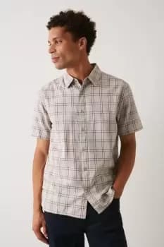 Mens Short Sleeve Lightweight Check Shirt