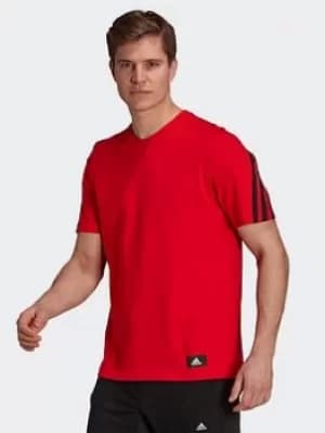 adidas Sportswear Future Icons 3-stripes T-Shirt, Blue, Size S, Men