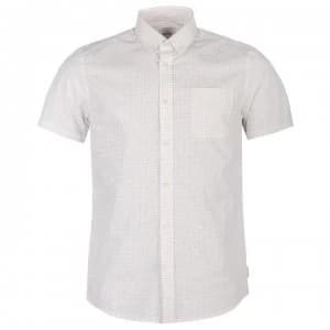 Soviet Short Sleeve Print Shirt - White