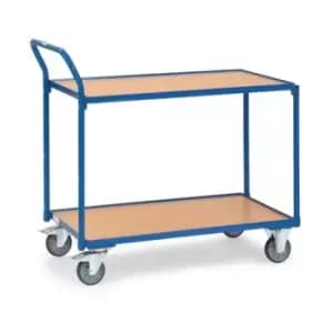 Fetra Table Top Cart With 2 Shelves 1000 x 600mm - Angled Handle