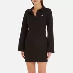 Calvin Klein Jeans Cotton Stretch-Rib Dress - L