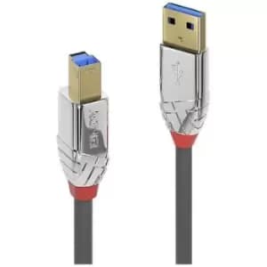 LINDY USB cable USB 3.2 1st Gen (USB 3.0 / USB 3.1 1st Gen) USB-A plug, USB-B plug 1m Grey 36661