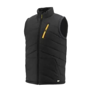 Caterpillar Unisex Adult Essentials Quilted Body Warmer (L) (Black)