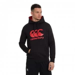 Canterbury Fleece Hoodie Mens - Black