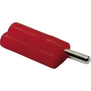 Banana plug Plug straight Pin diameter 2mm Red Schnepp