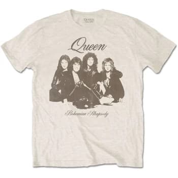 Queen - Bo Rhap Portrait Unisex Large T-Shirt - White