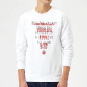 Star Wars Dark Side Echo White Sweatshirt - White - L