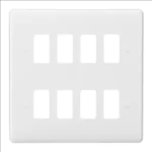 KnightsBridge Curved edge 8G grid faceplate