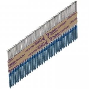 Paslode IM360CI Galvanised+ Ring Shank Collated Nails and Gas 51mm Pack of 3300