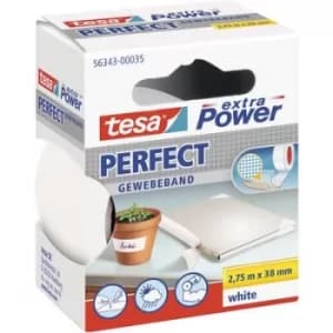 tesa PERFECT 56343-00035-03 Cloth tape tesa extra Power White (L x W) 2.75 m x 38mm