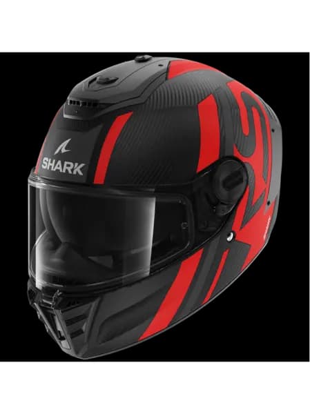Shark Spartan RS Carbon Shawn Mat Carbon Anthracite Red DAR Full Face Helmet M
