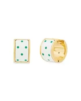 kate spade new york Heritage Spade Huggie Hoop Earrings