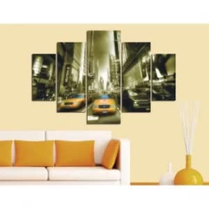 ST009 Multicolor Decorative MDF Painting (5 Pieces)