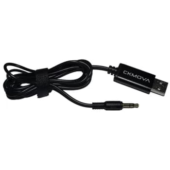 CKMOVA AC-A35 3.5mm TRS to USB-A Audio Cable 1.2m - Black