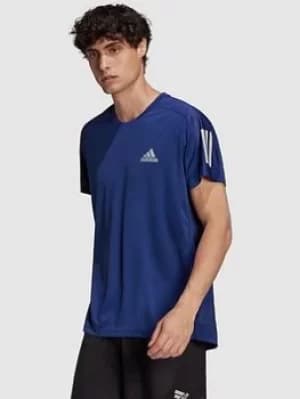 Adidas Own The Run T-Shirt, Navy Size M Men
