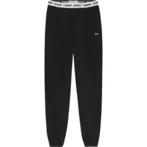 Tommy Jeans Tjw Logo Waistband Sweatpant - Black