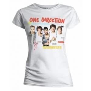 One Direction Individual Shots Ladies White T Shirt: Small