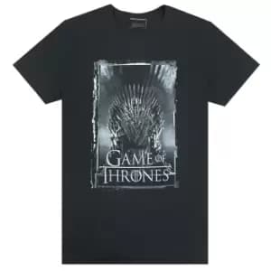 Game of Thrones Mens Iron Throne T-Shirt (M) (Black)