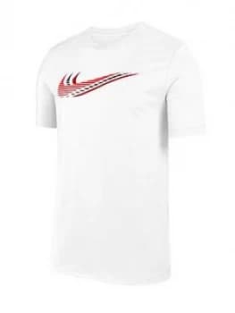Nike Short Sleeve Swoosh T-Shirt - White