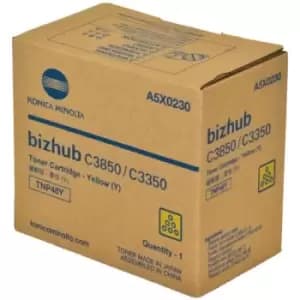 Original Konica Minolta TNP49Y Yellow Toner Cartridge