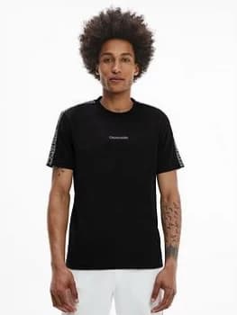 Calvin Klein Essential Logo Tape T-Shirt - Black Size M Men