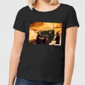 Star Wars Jawas Christmas Tree Womens Christmas T-Shirt - Black