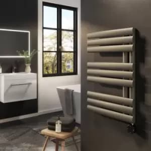 Brass Electric Towel Radiator 0.6kW with WiFi Thermostat - H650xW450mm - IPX4 Bathroom Safe