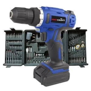 Pro-Craft 18V Li-Ion Cordless Drill with 89 Piece Accessory Kit